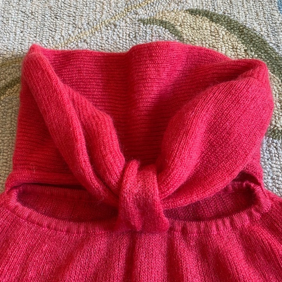 Lil pour l'Autre I Vintage Tricot Coral Red Mohair Sweater - Picture 12 of 16